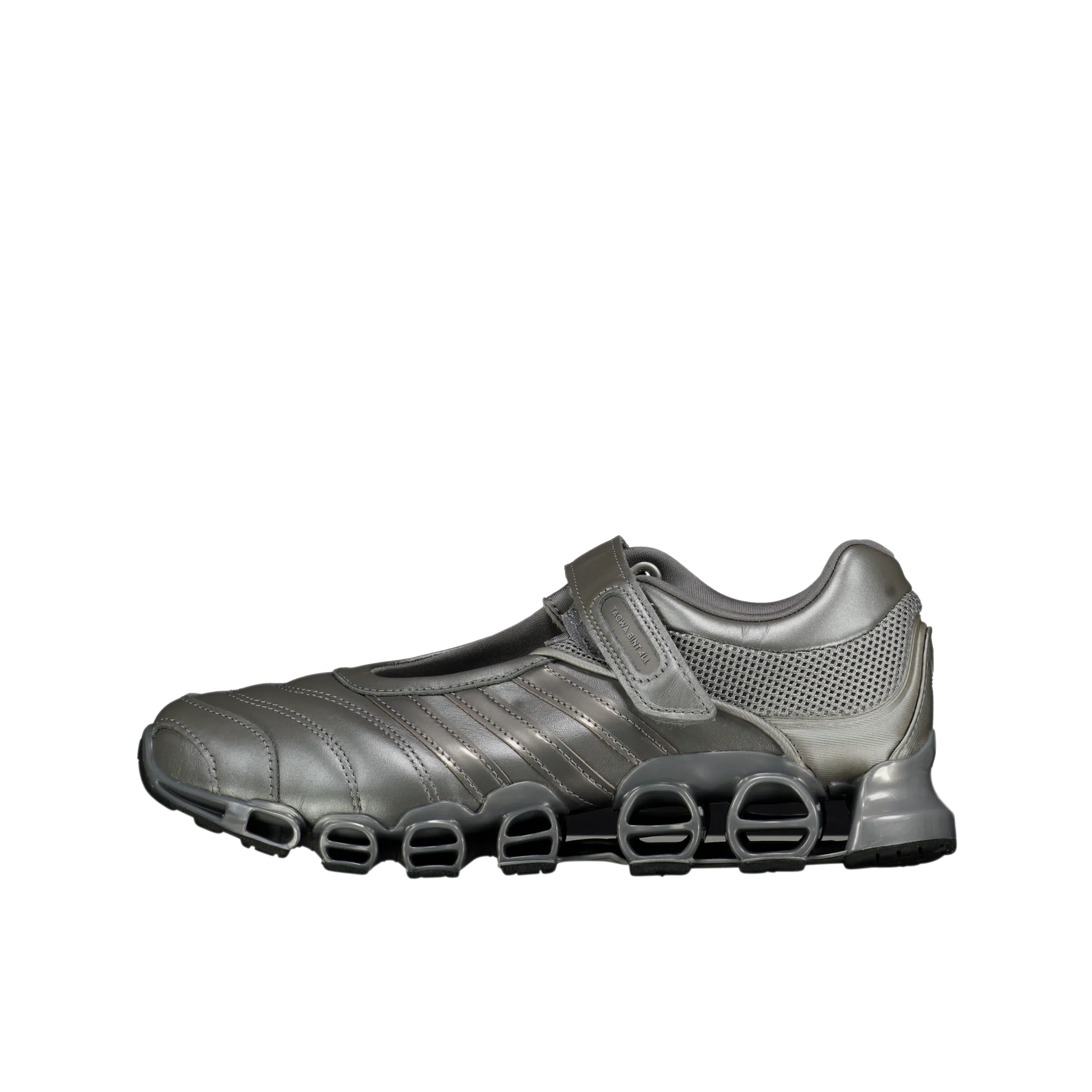 W Taqwa Bint Ali x Adidas Megaride Mary Jane 'Iron Metallic'