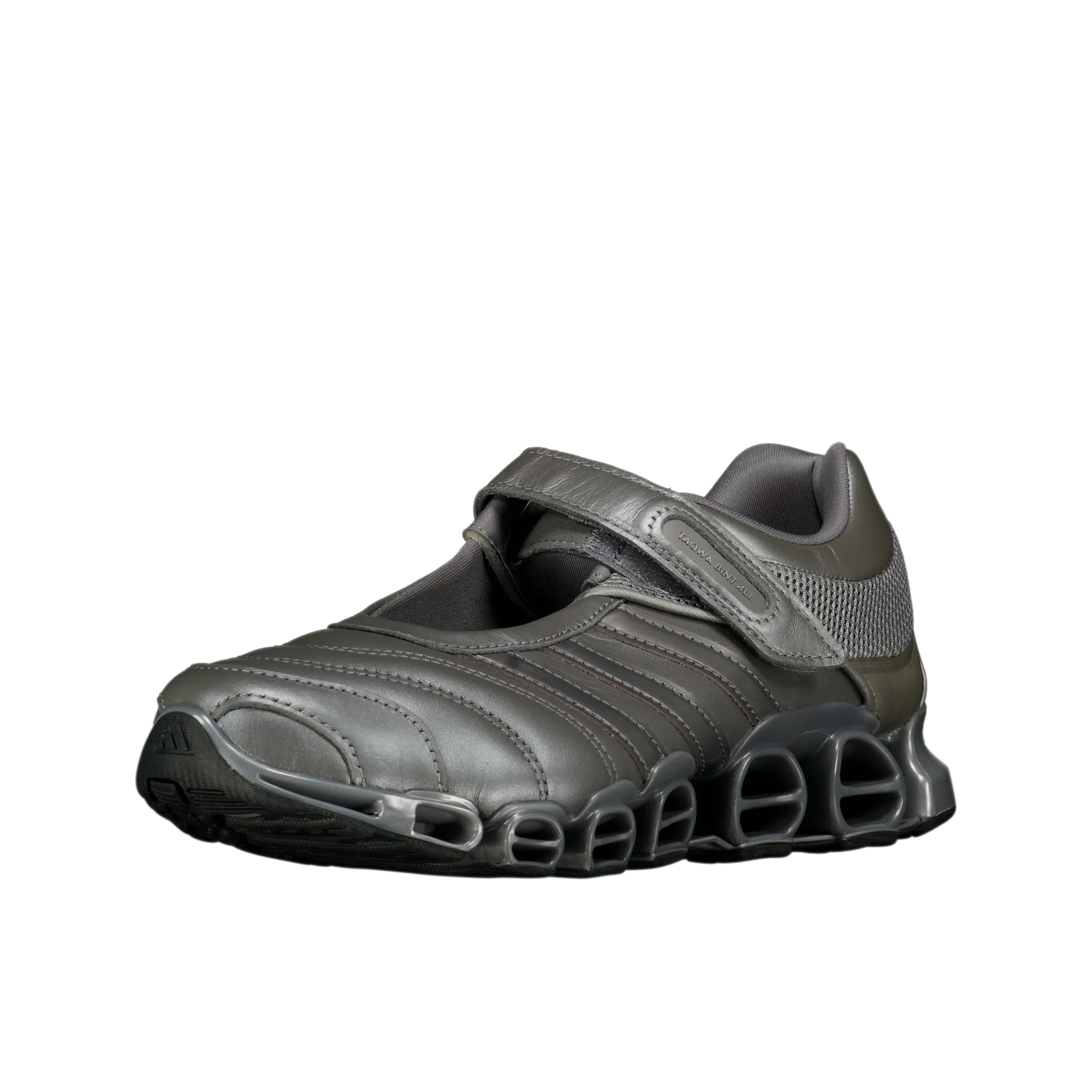 W Taqwa Bint Ali x Adidas Megaride Mary Jane 'Iron Metallic'