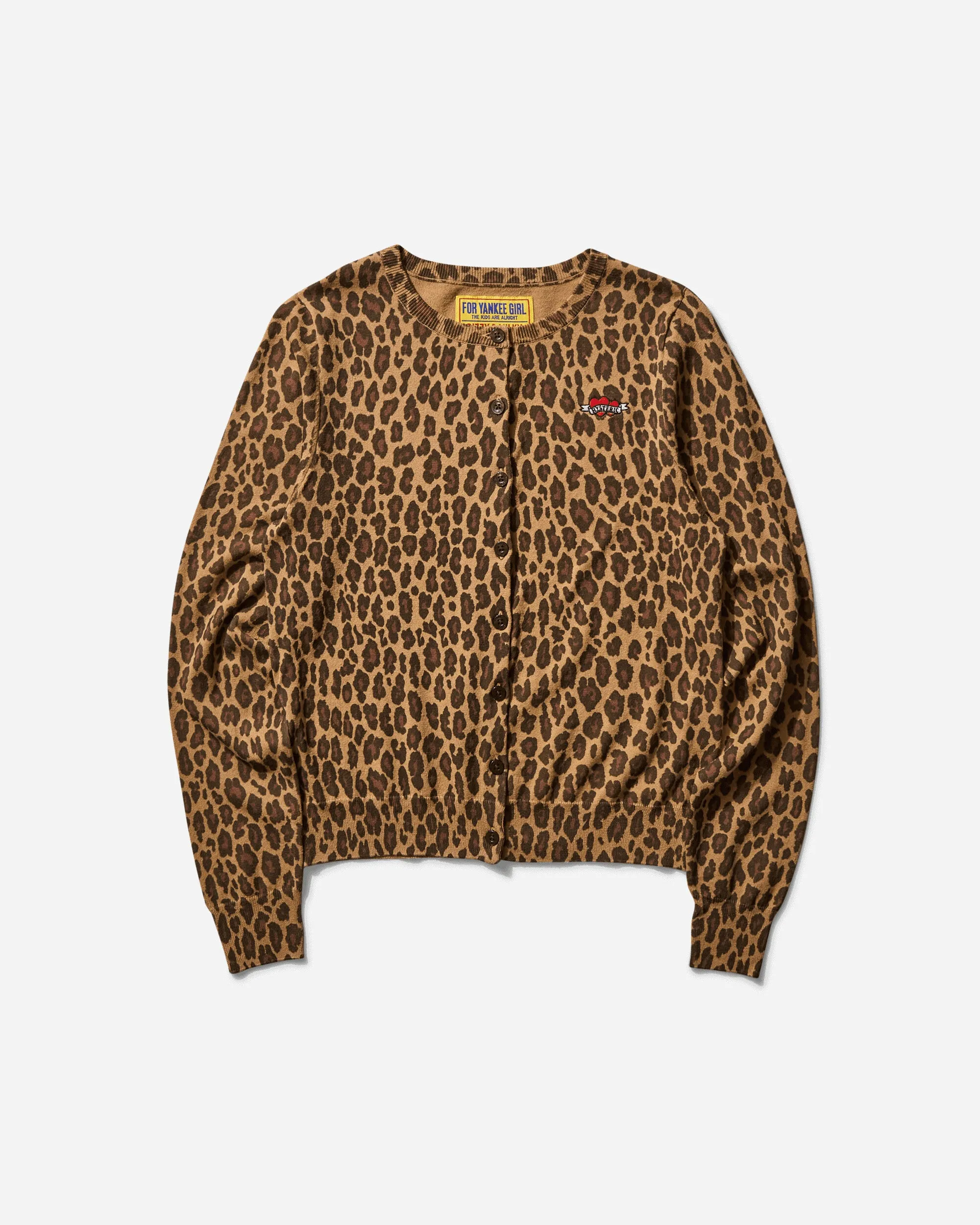 Women's Leopard Pattern Cardigan Beige