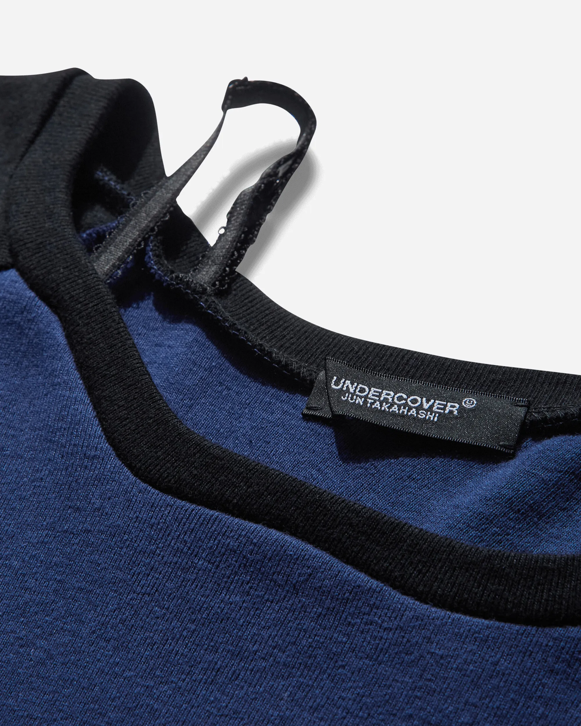 Women's Shoulder Strap Raglan T-Shirt Navy